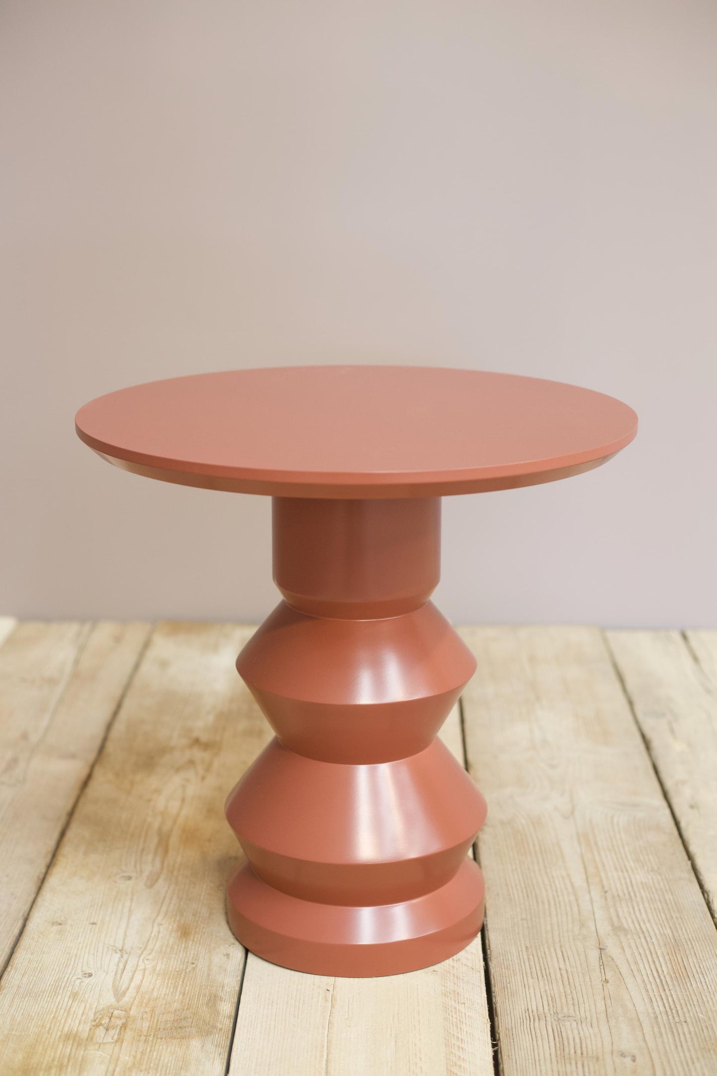 'Glen' turned wood and lacquered side table